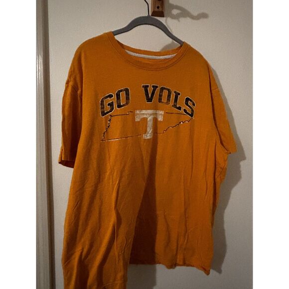 Tennessee Vols Colosseum Mens XL Tee Go Vols Volunteers Shirt UT Big Logo Orange - Picture 5 of 7